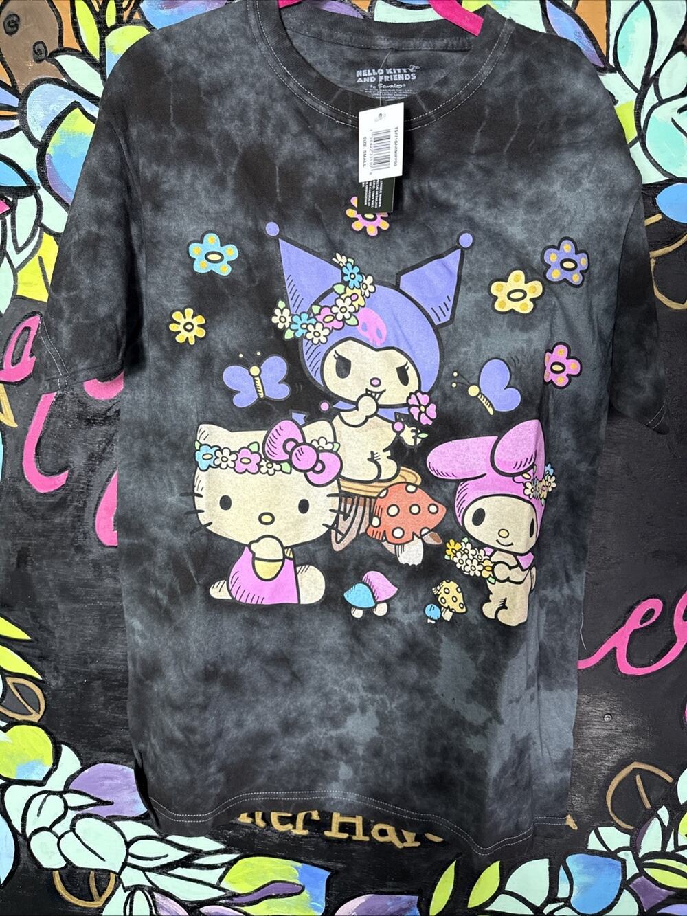 Hello Kitty And Friends Tee T-Shirt, Black, Small